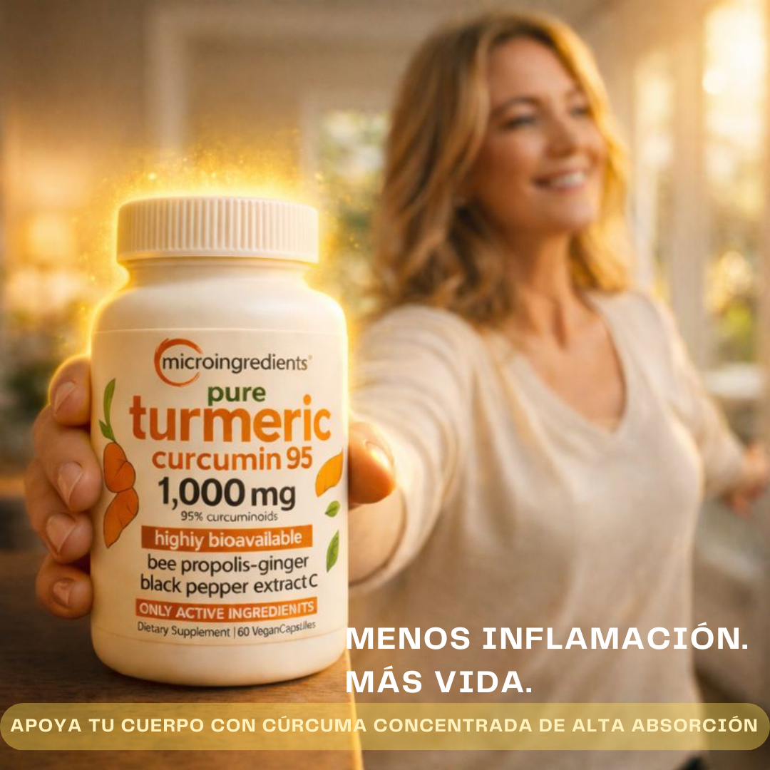 Curcumin95+™(60 Cápsulas) - Alivio natural para dolor crónico e inflamación