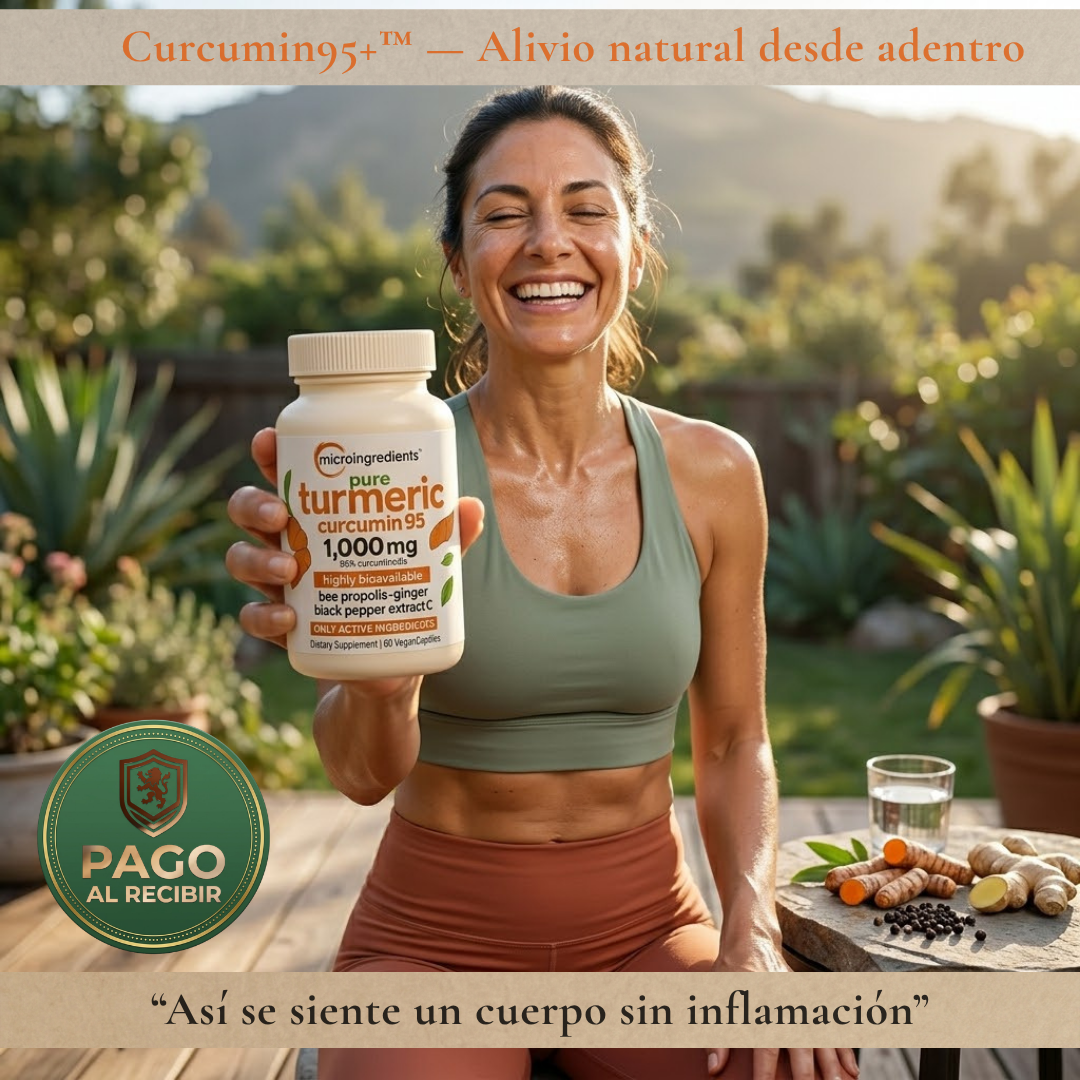 Curcumin95+™(60 Cápsulas) - Menos inflamación, más vida