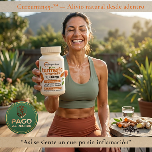 Curcumin95+™(60 Cápsulas) - Menos inflamación, más vida