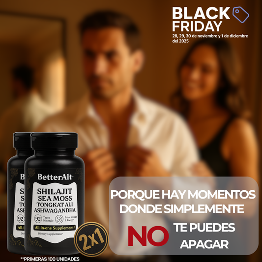 BetterAlt Shilajit All-in-One™ – Energía y Potencia en 30 Días