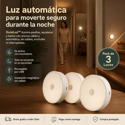 GuíaLuz™ – Luz Automática para Noches Más Seguras