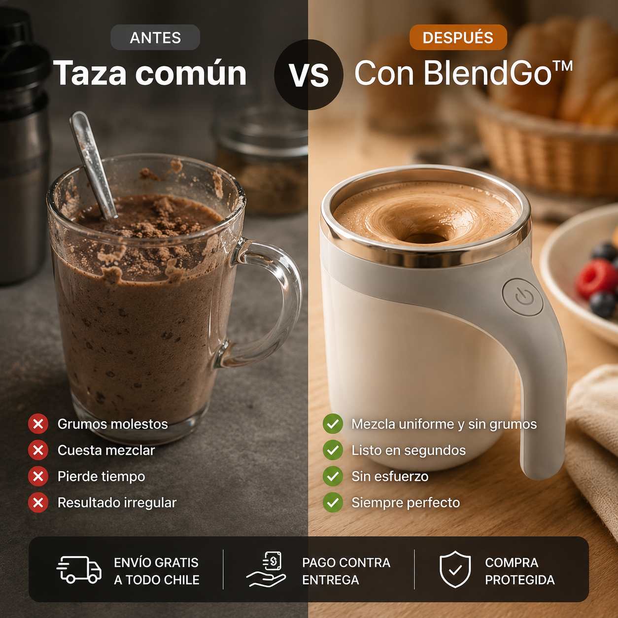 BlendGo™ – ¿Todavía mezclando con cuchara?