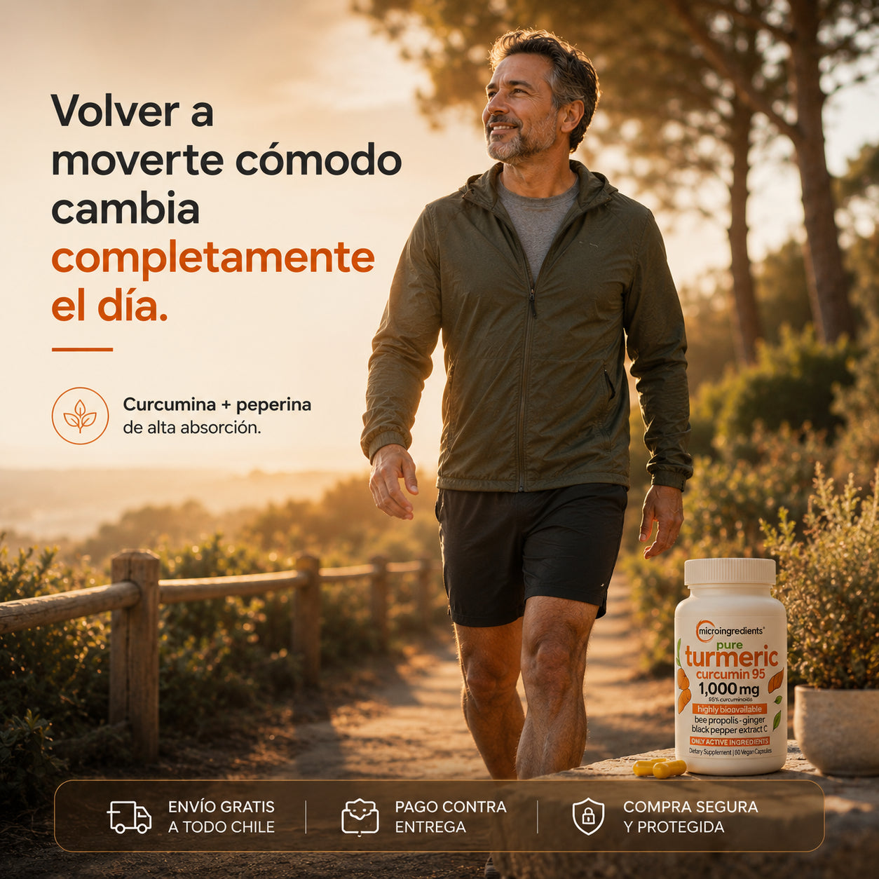 Curcumin95+™(60 Cápsulas) - Vuelve a sentir tu cuerpo ligero