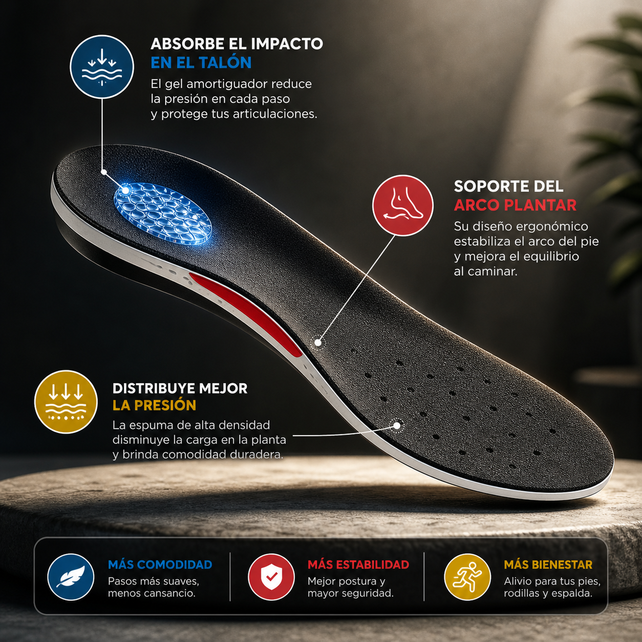 PlantarComfort Pro™ - Plantillas Ortopédicas Gel