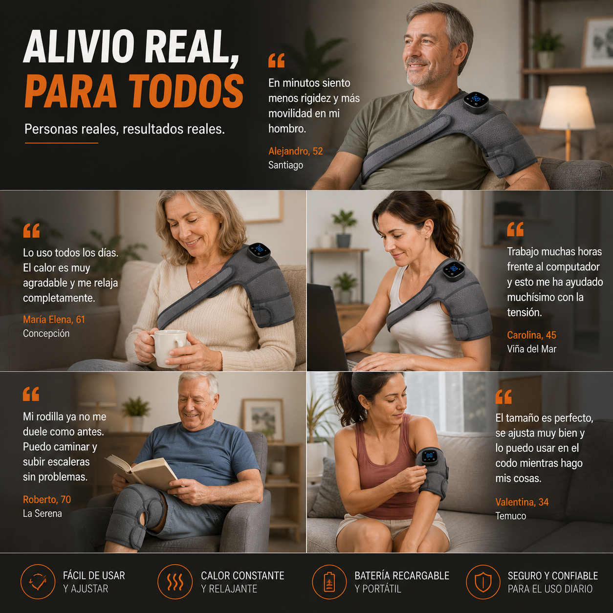 ThermoFlex™ — Alivio térmico para rodilla y articulaciones