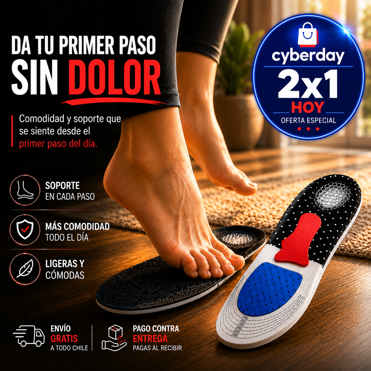 PlantarComfort Pro™ - Plantillas Ortopédicas Gel
