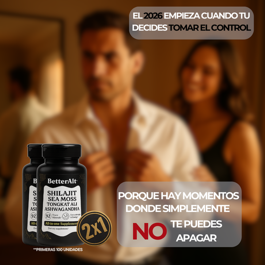 BetterAlt Shilajit All-in-One™ – Energía y Potencia en 30 Días