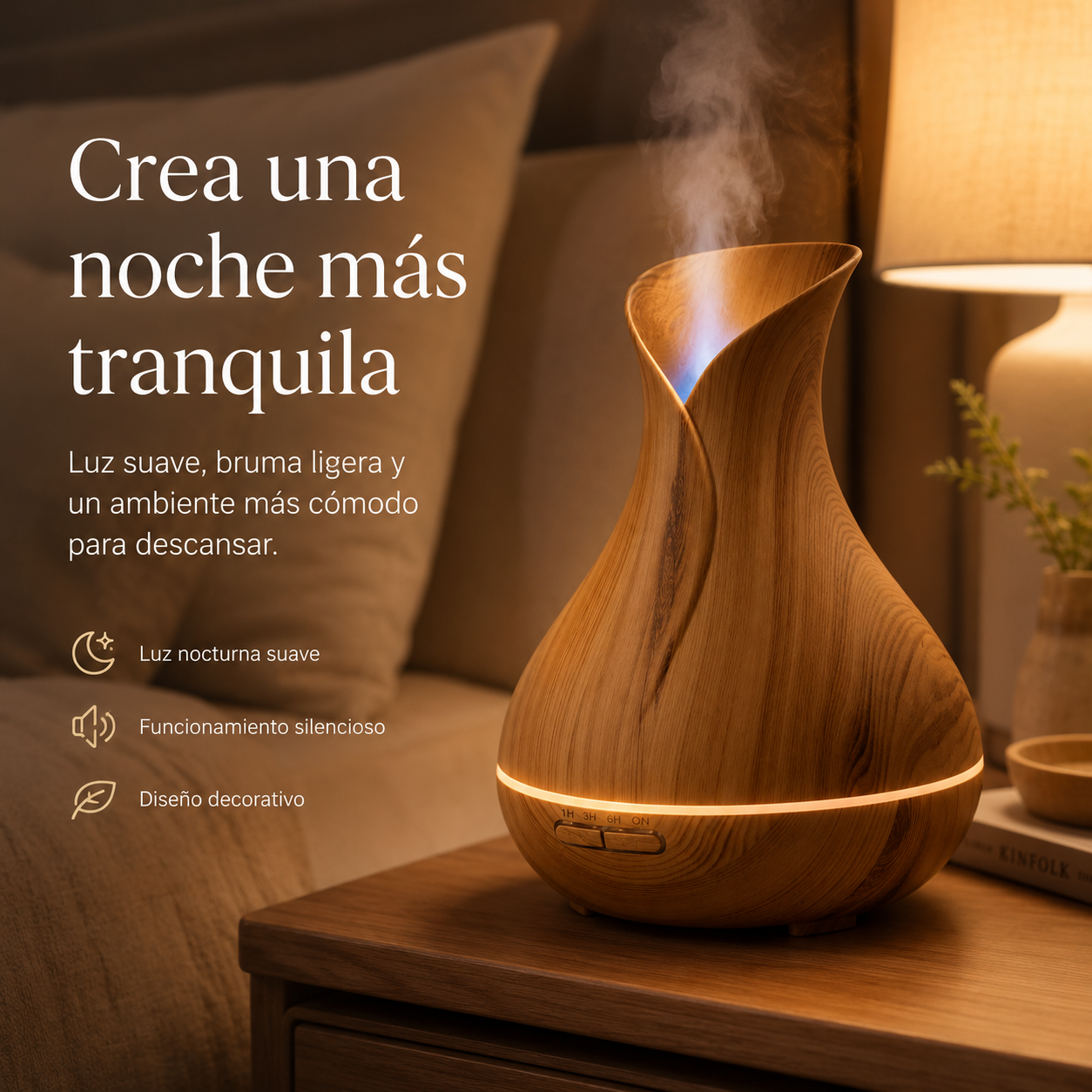 Brisaluna™ - Humidificador de Luz Nocturna