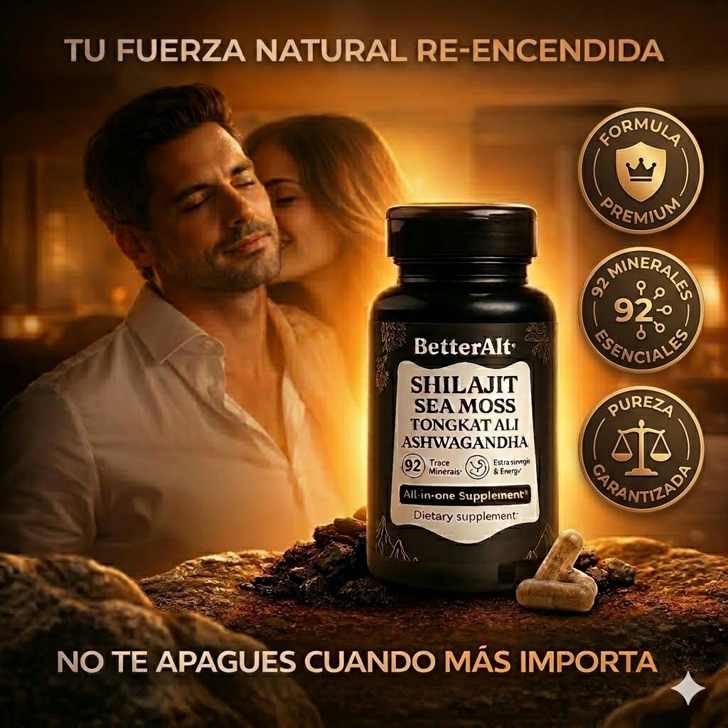 BetterAlt Shilajit All-in-One™ – Energía y Potencia en 30 Días